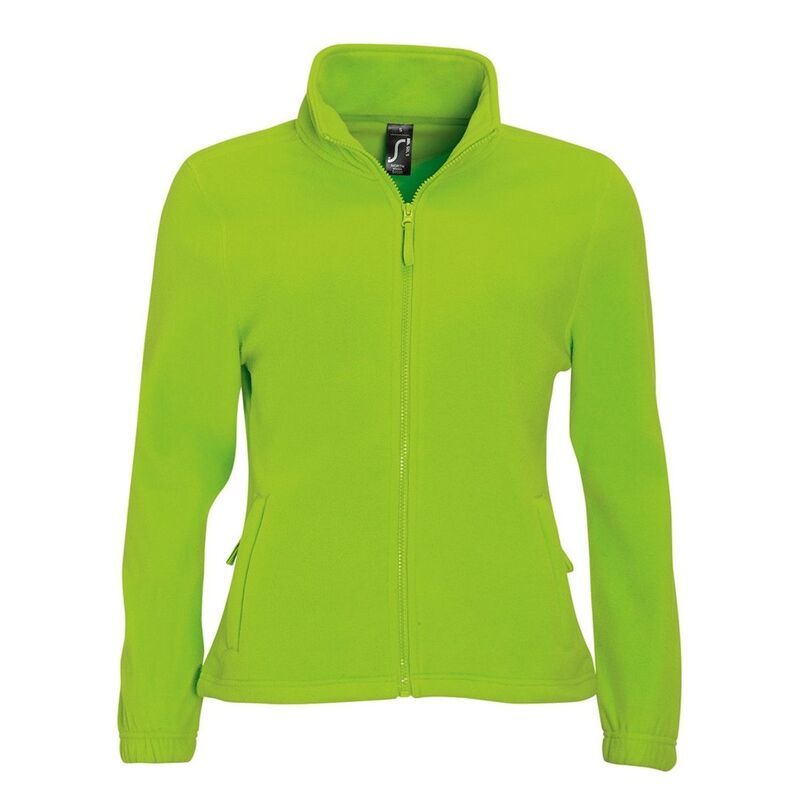 ソルズ レディース アウター ジャケット・ブルゾン フリース SOLS WomensLadies North Full Zip Fleece Jacket Lime ライム