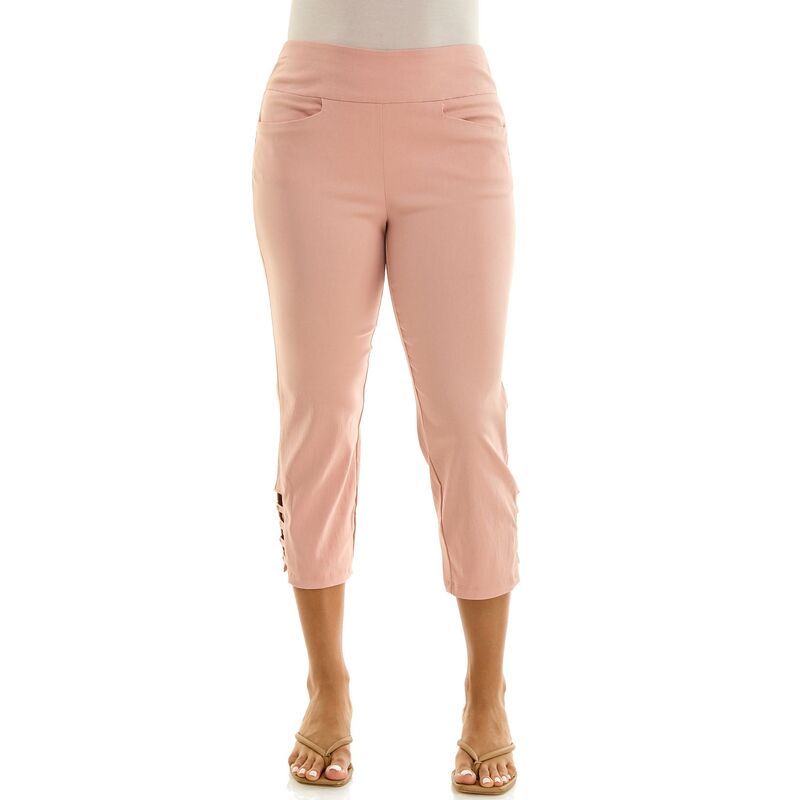 ニナレオナルド レディース ボトムス カジュアルパンツ Womens Nina Leonard PullOn Cropants Blush ブラッシュ