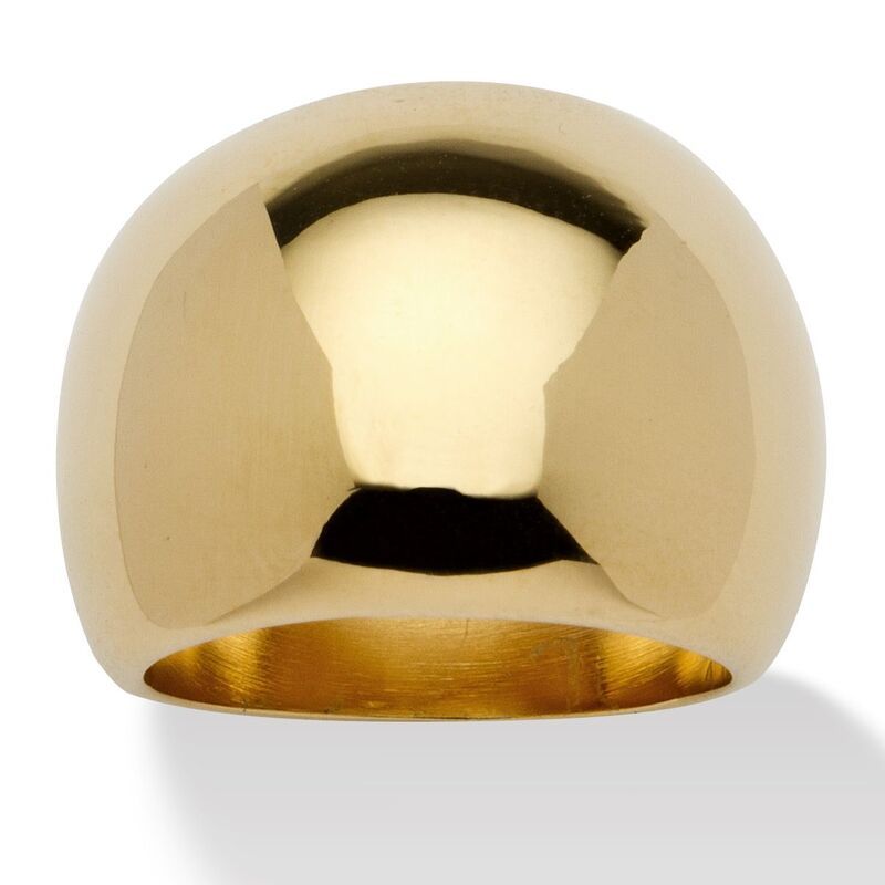 パームビーチジュエリー レディース アクセサリー リング PalmBeach Jewelry Dome 18k GoldPlated Ring Yellow イエロー