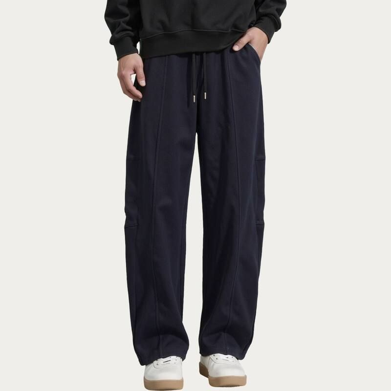 アンナカシ レディース ボトムス カジュアルパンツ リラックスフィット ワイドレッグ AnnaKaci Mens Wide Leg Drawstring Pants with Relaxed Fit