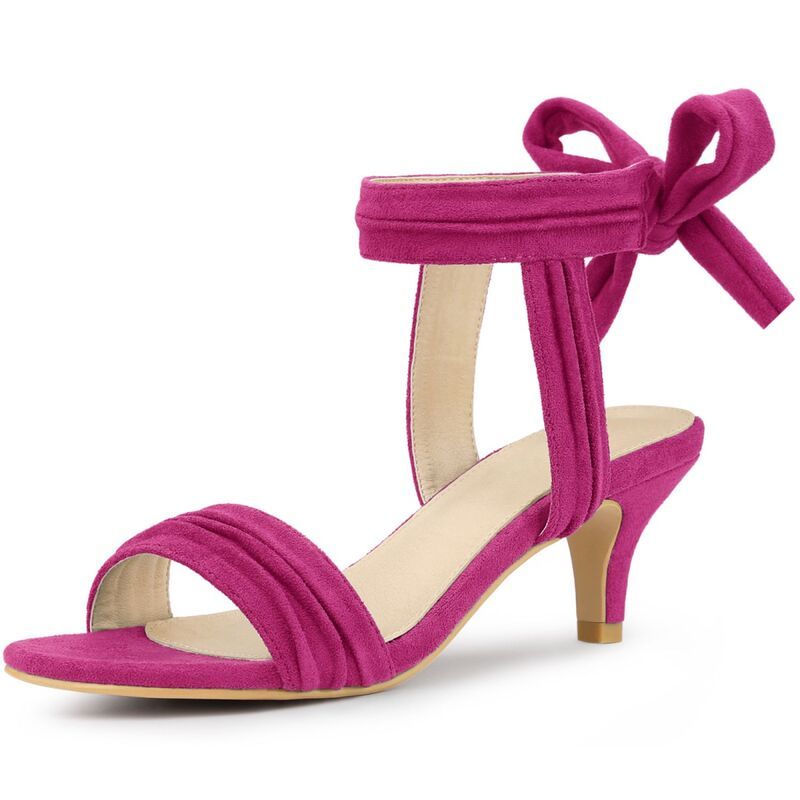 ブリスフルステップ レディース シューズ パンプス サンダル アンクル ヒール BLISSFUL STEP Open Toe Ankle Tie Bridal Kitten Heelsandals f
