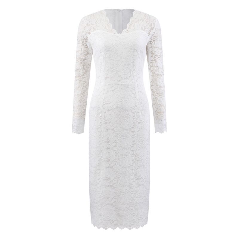 ホンベティ レディース トップス ワンピース Vネック フラワー柄 レース フラワー Hombety Womens Floralace Dress V Neck Long Sleeve Cocktai