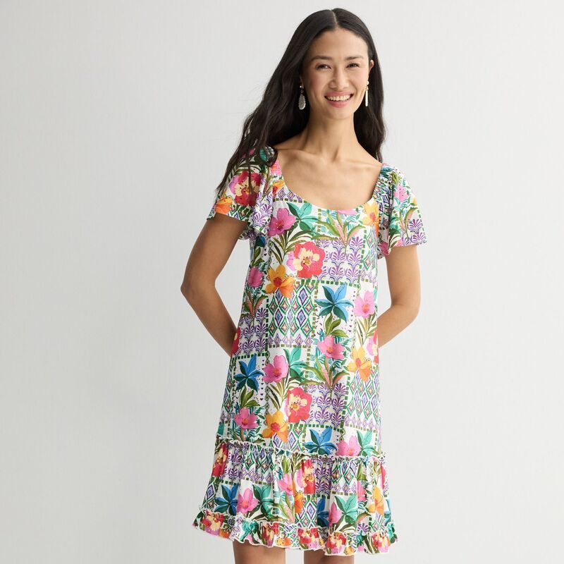 ロビー・ビー レディース トップス ワンピース ティアード A ライン プチ オフショルダー Petite Robbie Bee OffShoulder Tiered ALine Dress Whit