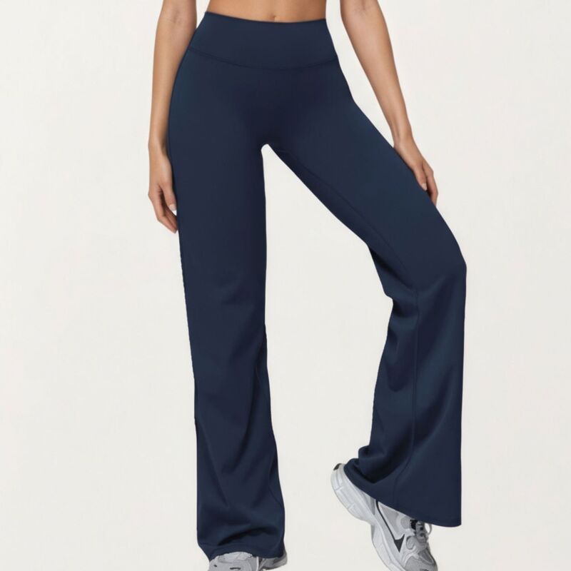 アンナカシ レディース ボトムス カジュアルパンツ ハイウエスト AnnaKaci Womens High Waist Flare Yoga Pants with Stretch Fabric and