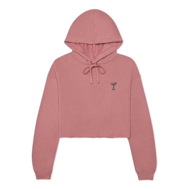 ダリックス レディース トップス Tシャツ クロップド パーカー Dalix Coffee Martini Cropped Hoodie Mauve コーヒー