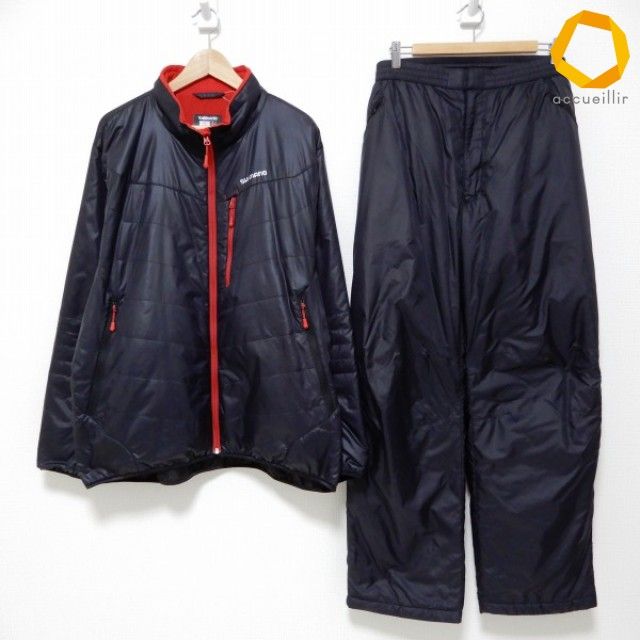 #wnc シマノ SHIMANO セットアップ 3XL 濃紺 赤系 防寒 上下セット フィッシングウェア 大きいサイズ メンズ [993237]