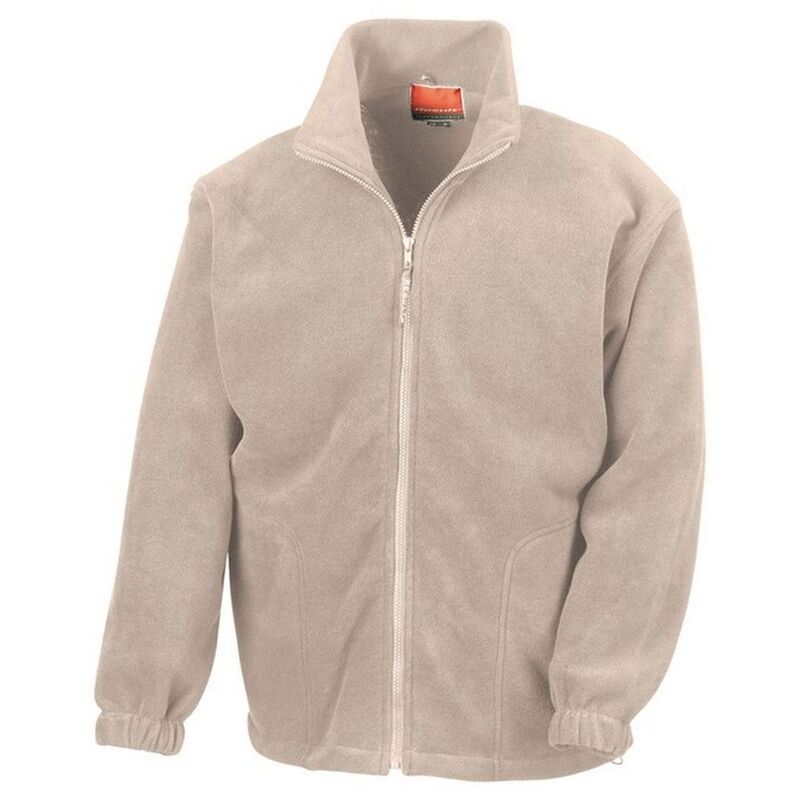 リザルト レディース アウター ニット・セーター フリース ジャケット Result Unisex Adult Polartherm Fleece Jacket Natural