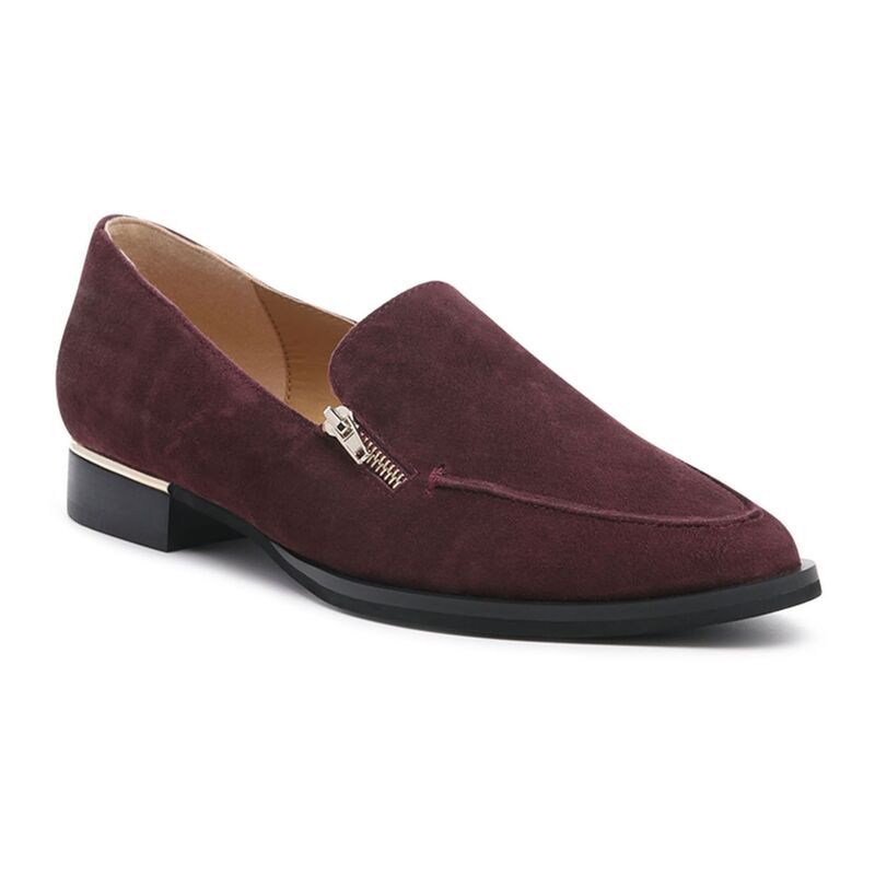 ラグアンドコー レディース シューズ スリッポン・ローファー スエード Rag Co Sara Womensuede Loafers Burgundy バーガンディ