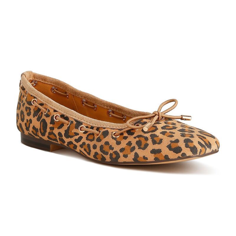ラグアンドコー レディース シューズ サンダル Rag Co Darlowomens Bow Accent Ballerinas Leopard アニマル