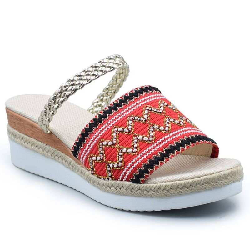 ヘンリーフェレーラ レディース シューズ サンダル プラットフォーム Henry Ferrera Zig Zag Womens Braided Straplatform Wedge Sandal Re