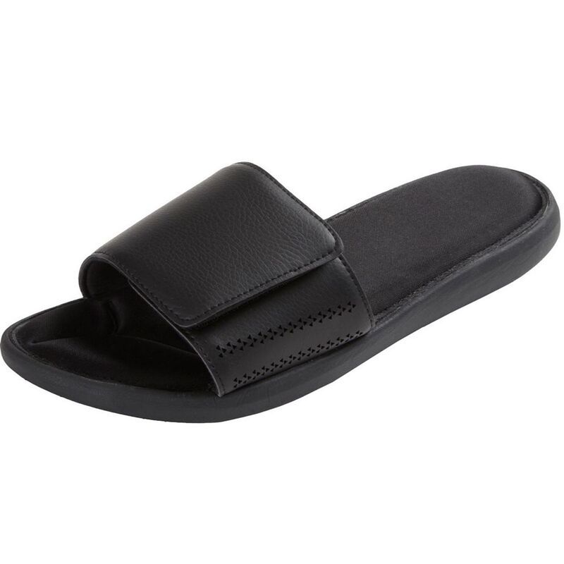 キングサイズ レディース シューズ サンダル KingSize Mens Memory Foam Slide Sandal Black ブラック