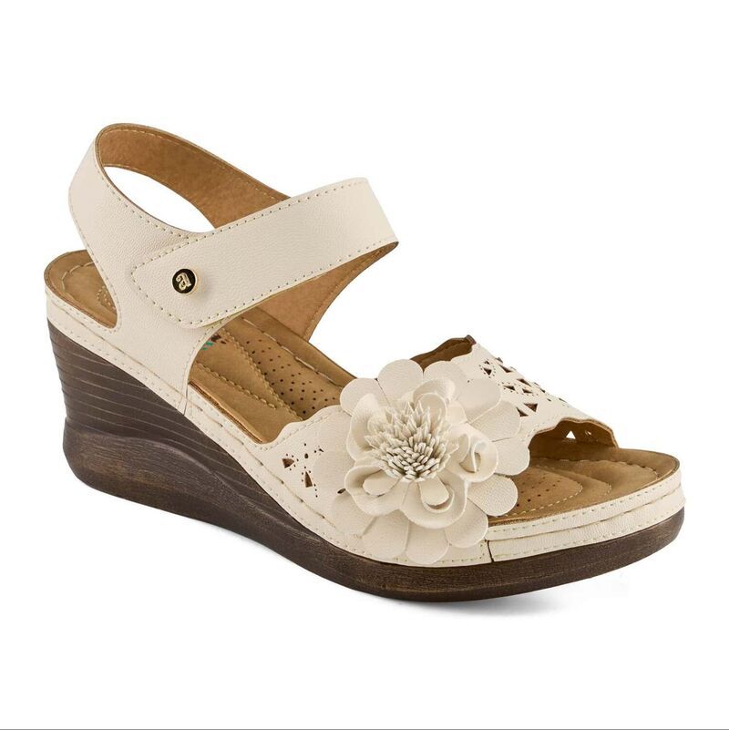 アンドレア レディース シューズ サンダル Andrea Womens Wedge Sandals 655683691328 Ivory アイボリー