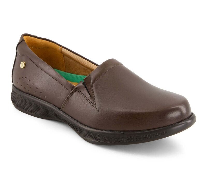 アンドレア レディース シューズ スリッポン・ローファー レザー Andrea Womens Ultra Comfort Leather Loafers 61286 Brown ブラウン