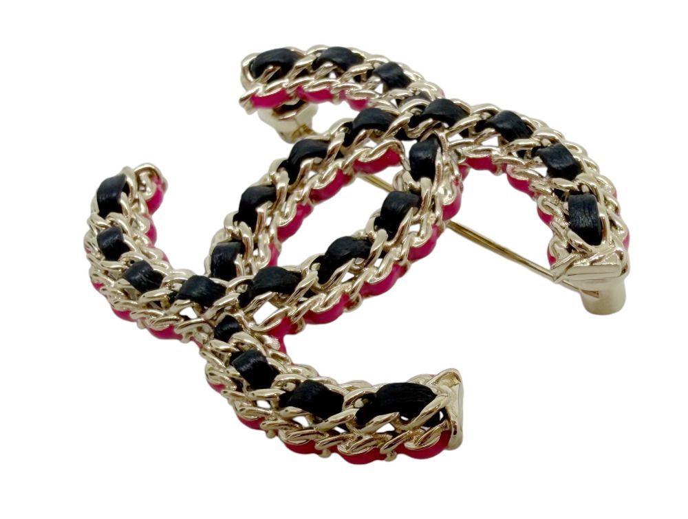 新品同様】CHANEL シャネル CCブローチ ココブローチ B23B シャンパン
