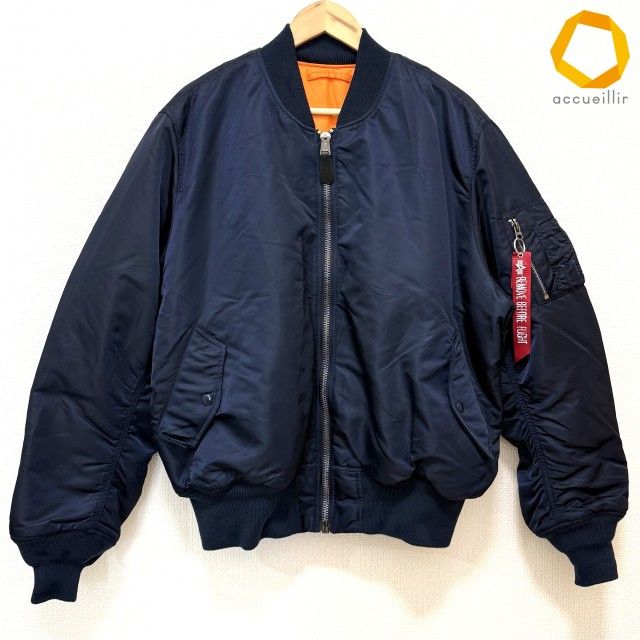 wnc アルファインダストリーズ ALPHA INDUSTRIES ジャケット XL 紺