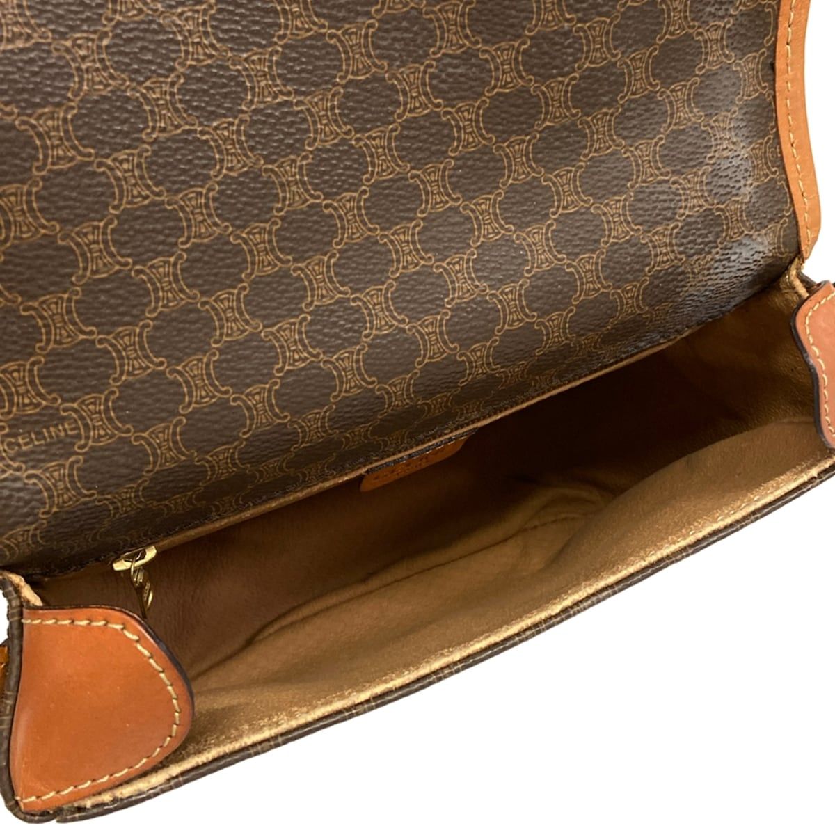 CELINE(セリーヌ) ショルダーバッグ マカダム柄 ダークブラウン 