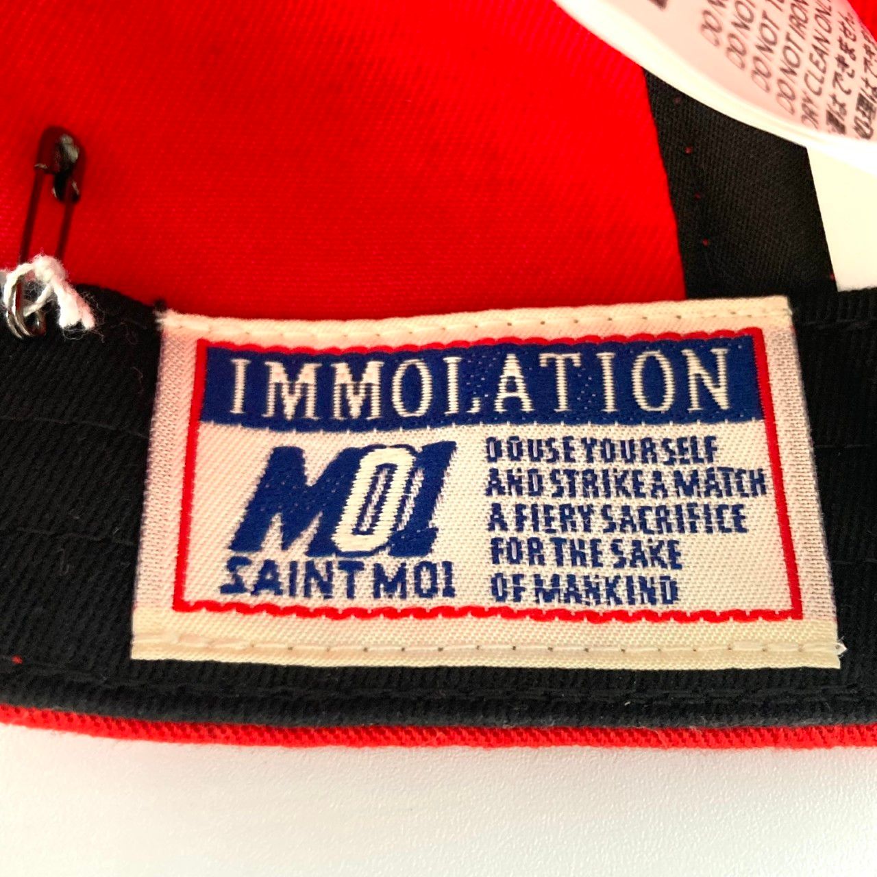SAINT MICHAEL（セントマイケル） CAP HYMN RED 25AW Fサイズ ＃55 