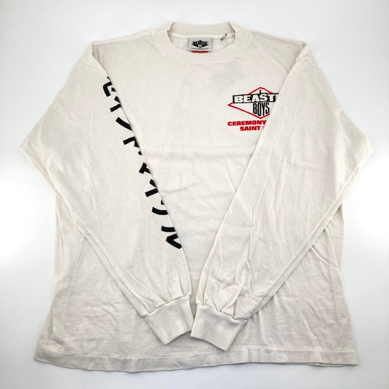 SAINT MICHAEL（セントマイケル） BTB LS TEE BEASTIEBOYS WHITE 26SS 