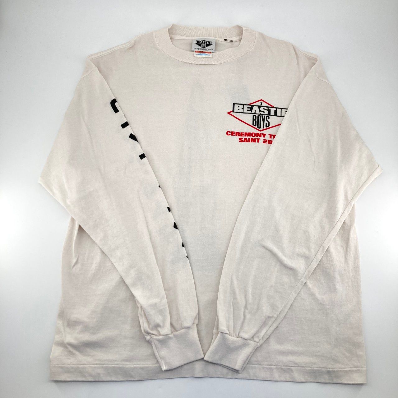 SAINT MICHAEL（セントマイケル） BTB LS TEE BEASTIEBOYS WHITE 26SS L 長袖シャツ　ホワイト