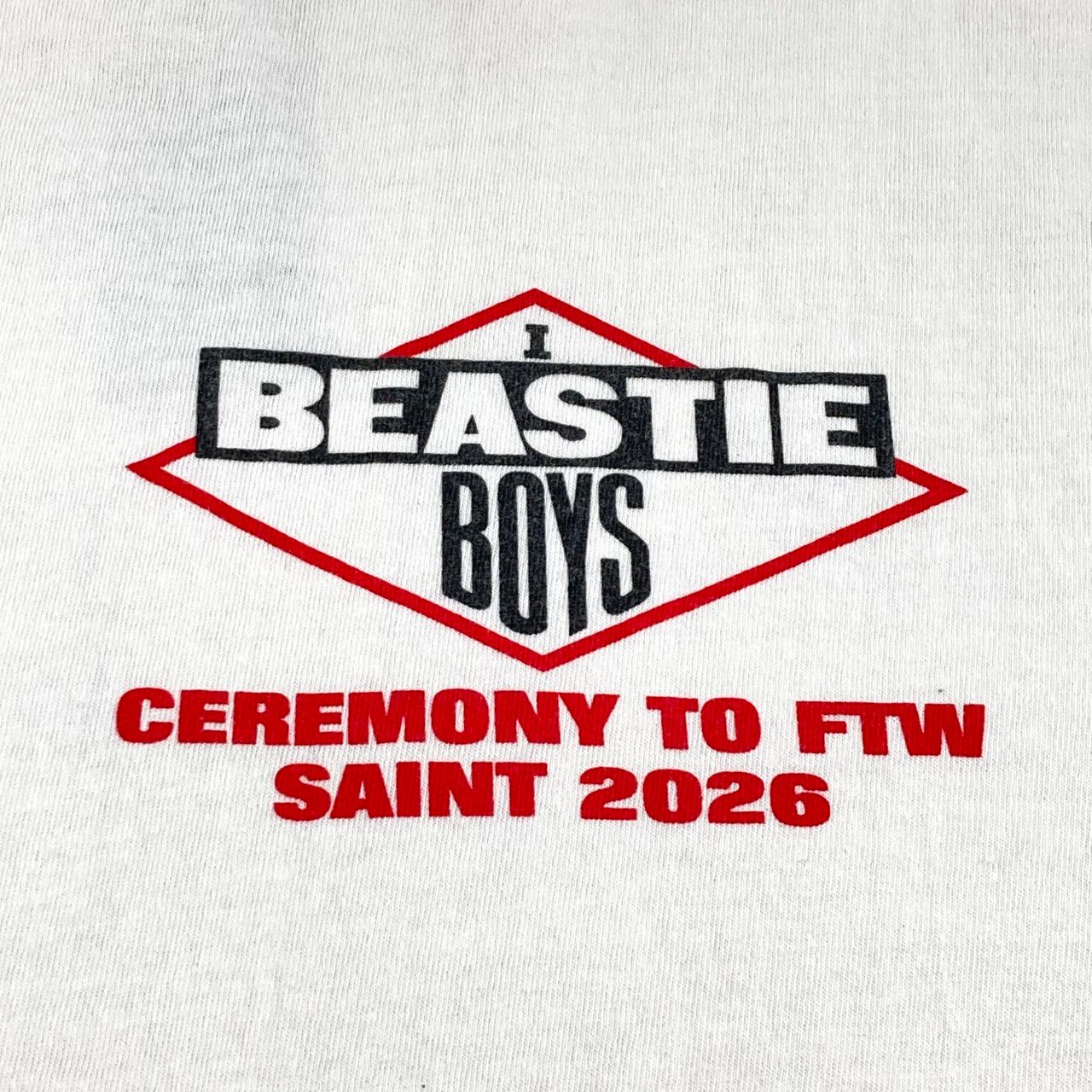 SAINT MICHAEL（セントマイケル） BTB LS TEE BEASTIEBOYS WHITE 26SS