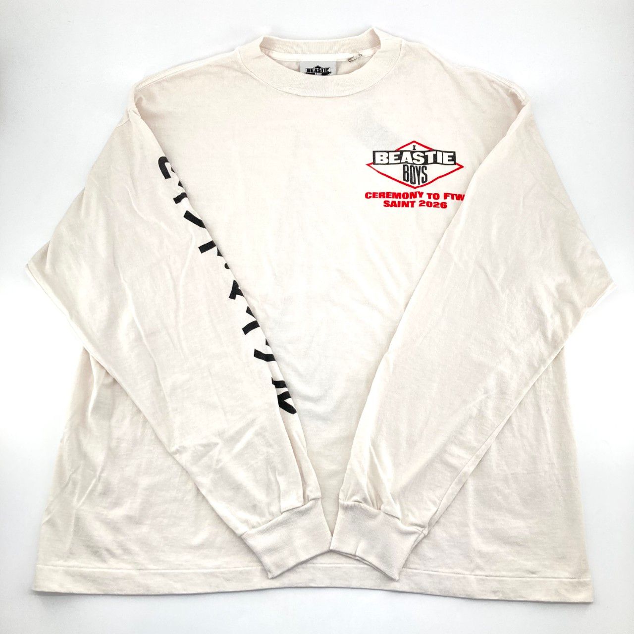 SAINT MICHAEL（セントマイケル） BTB LS TEE BEASTIEBOYS WHITE 26SS 
