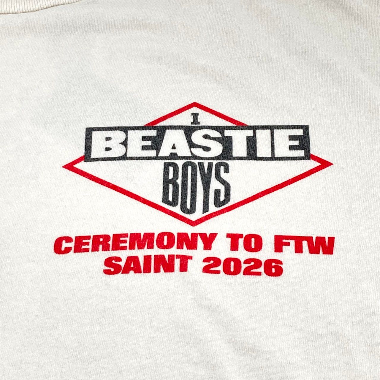 SAINT MICHAEL（セントマイケル） BTB LS TEE BEASTIEBOYS WHITE 26SS 