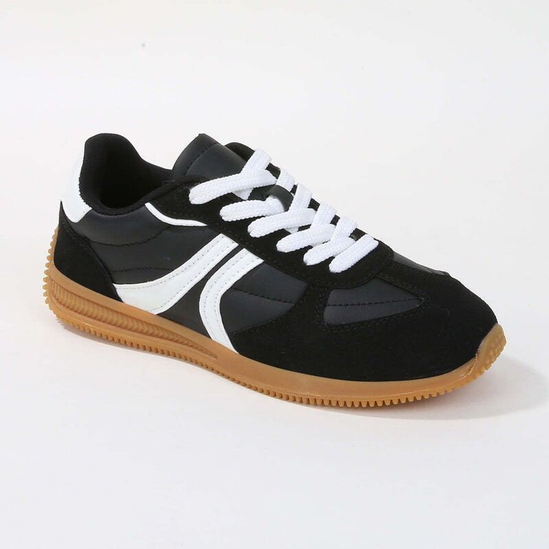 バーネス レディース シューズ スニーカー BERNESS Lorna Stripe Retro Sneakers Black ブラック