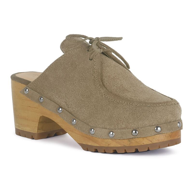 ラグアンドコー レディース シューズ サンダル スエード ヒール Rag Co Iroko Womensuede Heeled Clogs Taupe トープ