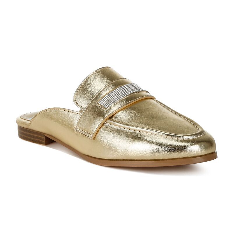 ラグアンドコー レディース シューズ サンダル Rag Co Piscola Womens Mule Flats Gold ゴールド