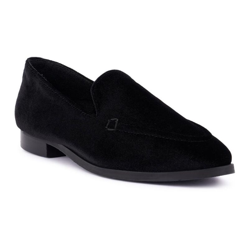 ラグアンドコー レディース シューズ スリッポン・ローファー ベルベット Rag Co LuxeLap Womens Velvet Loafers Black ブラック
