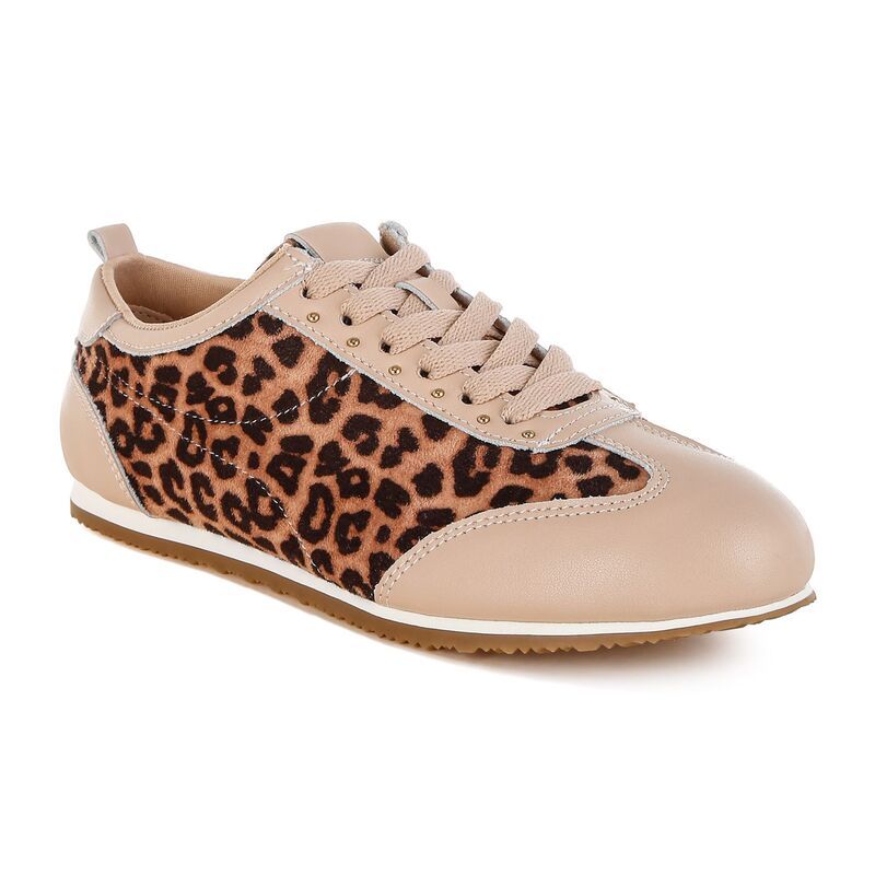 ラグアンドコー レディース シューズ スニーカー プリント レザー Rag Co Narati Womens Realeather Leopard Print Sneakers Leopard アニマ 15,360円
