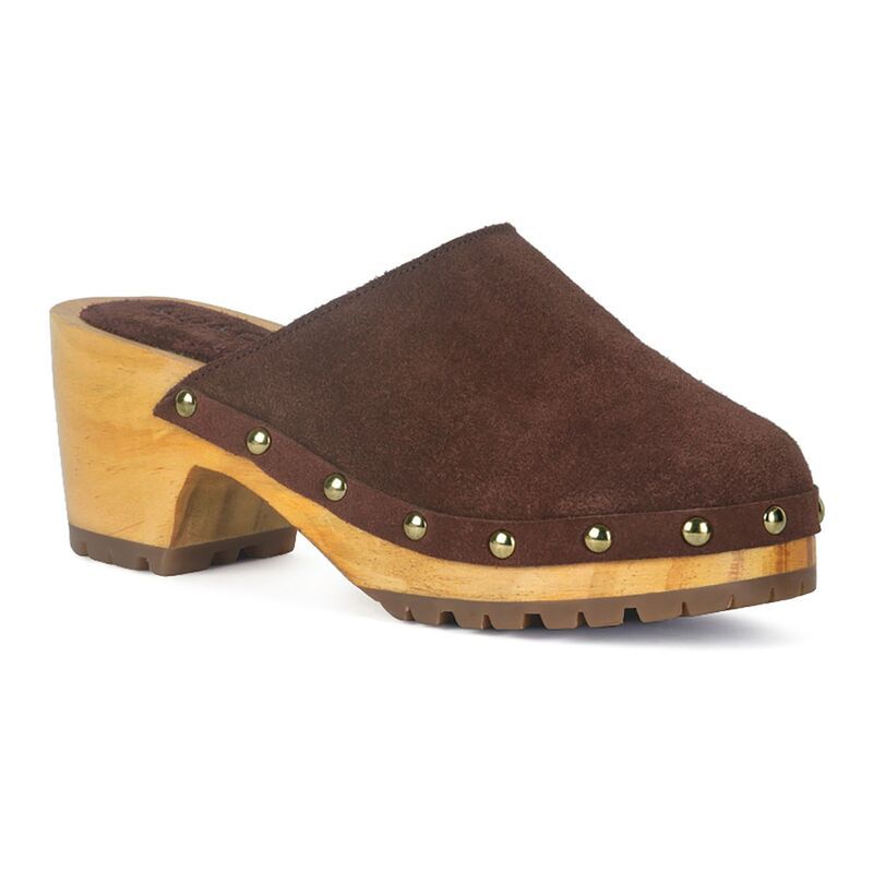 ラグアンドコー レディース シューズ サンダル スエード ヒール Rag Co Cedrus Womensuede Heeled Clogs Brown ブラウン