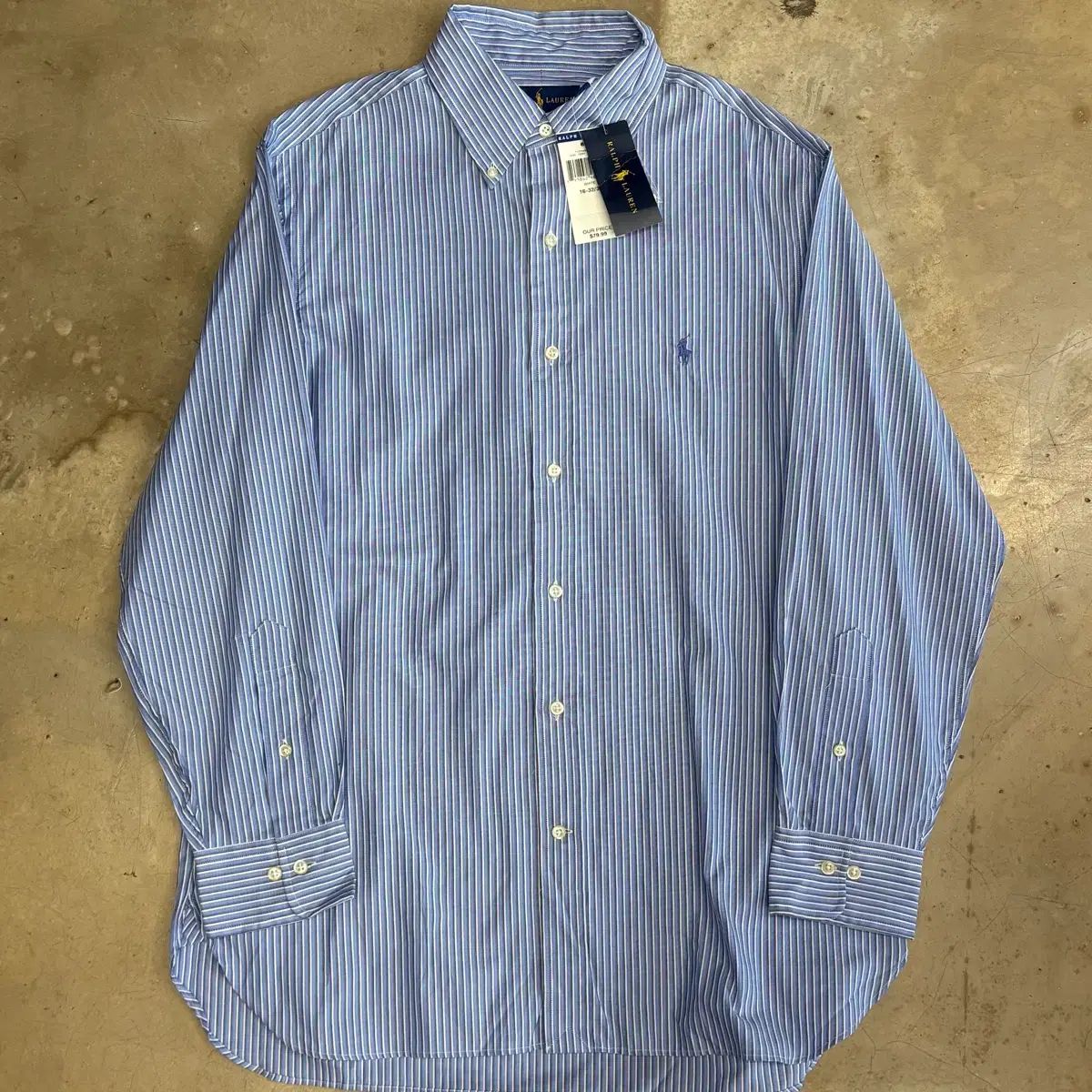 新品 ポロラルフローレン ストライプ シャツ 16-32/33