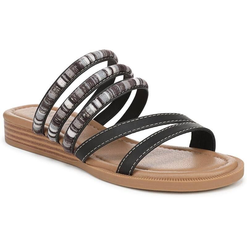 ブローフィッシュマリブ レディース シューズ サンダル レザー フェイクレザー Blowfish Malibu August Womens Faux Leather Slide Sandals Bla