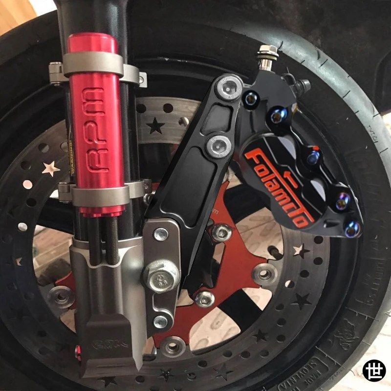 MOTO 200MM 220MM 260MM ディスクローターブレーキキャリパーブラケットフロント FAST 30MM コア左側オートバイブレーキディスクキャリパー