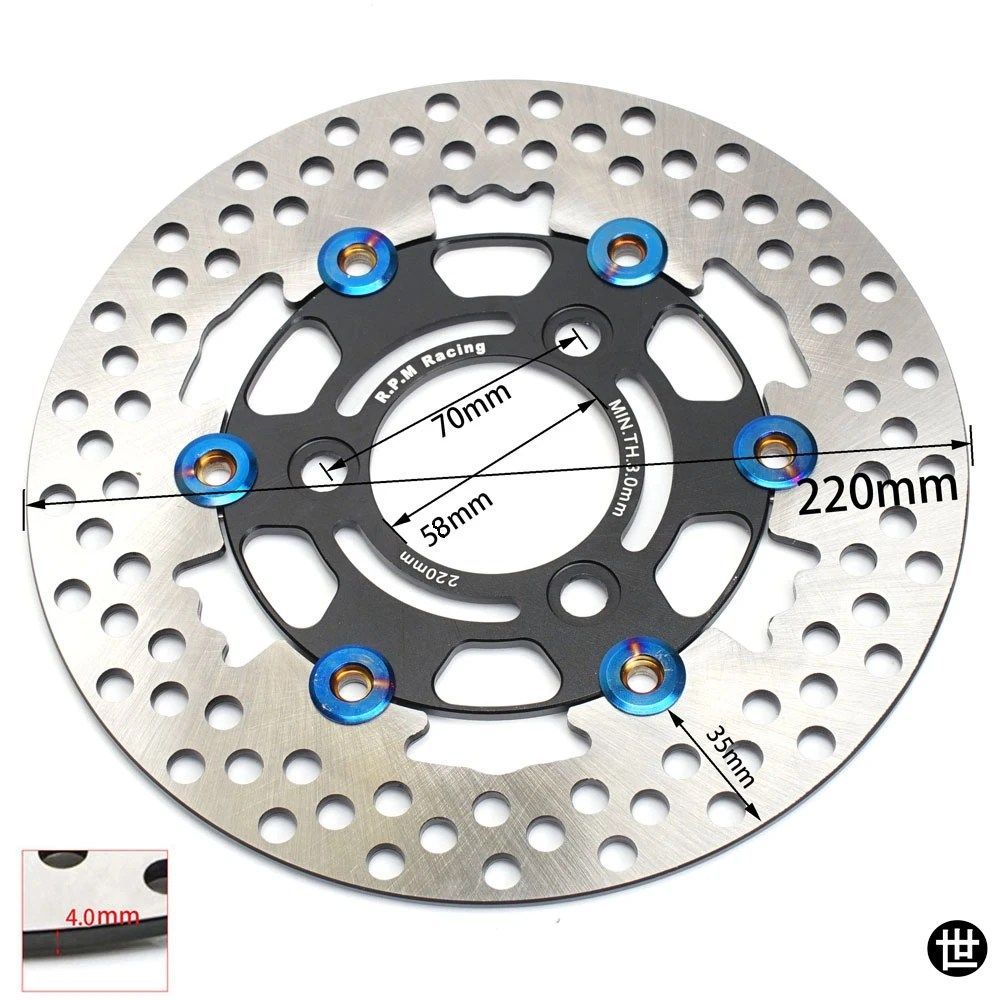 MOTO 200MM 220MM 260MM ディスクローターブレーキキャリパーブラケットフロント FAST 30MM コア左側オートバイブレーキディスクキャリパー
