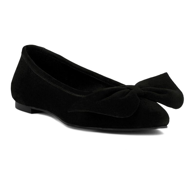 ラグアンドコー レディース シューズ サンダル スエード Rag Co Chuckle Womensuede Ballet Flats Black ブラック