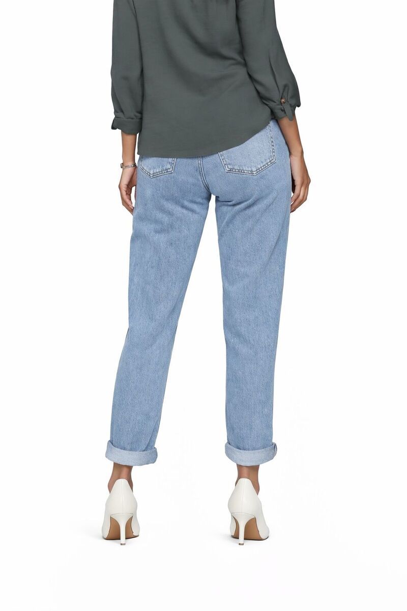 メガリテイラー レディース ボトムス デニムパンツ クロップド ジーンズ MegaRetailer Women Cropped Stretch Denim Jeans Blue Denim デニム