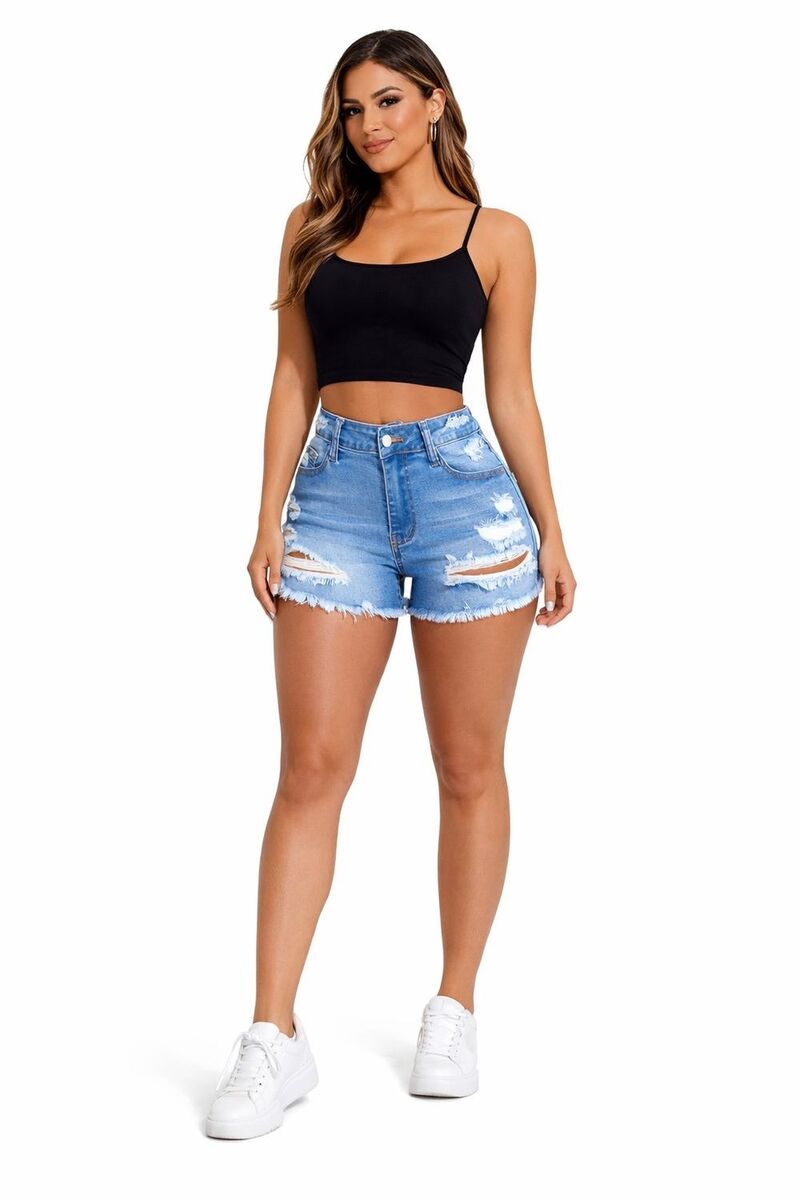 メガリテイラー レディース ボトムス ハーフパンツ・ショーツ リラックスフィット ショートパンツ デニム MegaRetailer Women Relaxed Fit Denim Shorts Lig