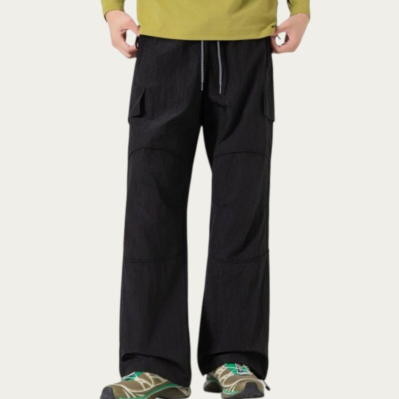 アンナカシ レディース ボトムス カジュアルパンツ カーゴパンツ ドローコードウエスト AnnaKaci Mens Lightweight Cargo Pants with Drawstring Wa