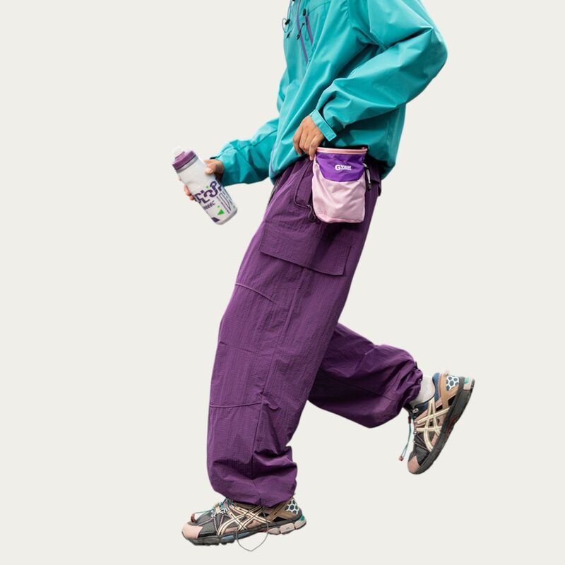 アンナカシ レディース ボトムス カジュアルパンツ カーゴパンツ ドローコードウエスト AnnaKaci Mens Lightweight Cargo Pants with Drawstring Wa