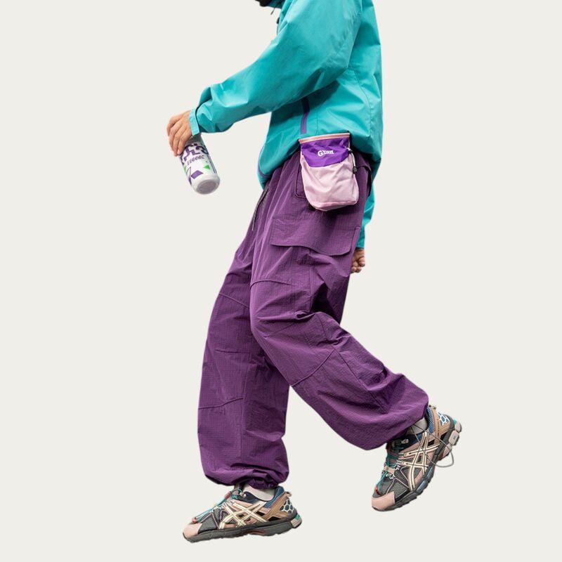 アンナカシ レディース ボトムス カジュアルパンツ カーゴパンツ ドローコードウエスト AnnaKaci Mens Lightweight Cargo Pants with Drawstring Wa