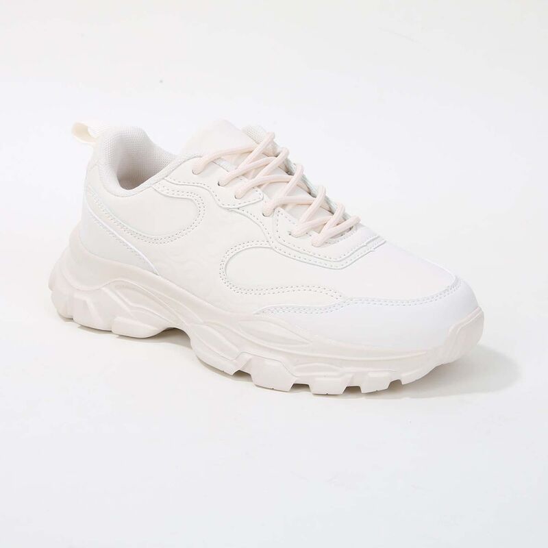 バーネス レディース シューズ スニーカー BERNESS Lidia Mixed Material Sneakers Beige ベージュ