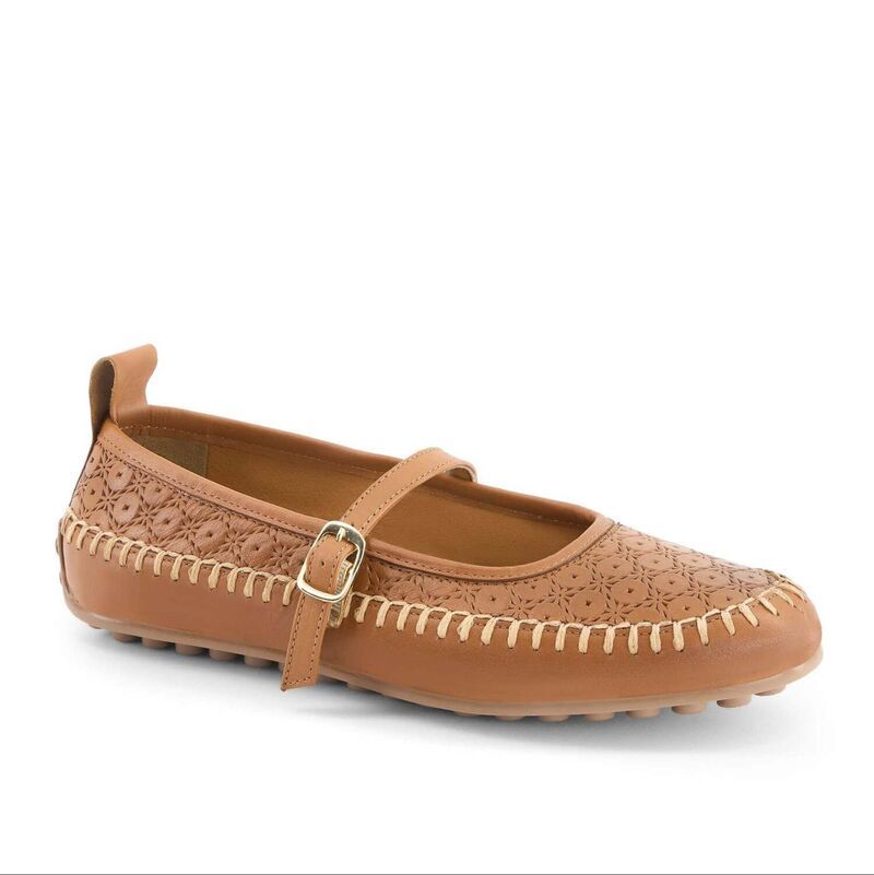 アンドレア レディース シューズ サンダル レザー Andrea Womens Leather Mary Janes 947943890264 Honey