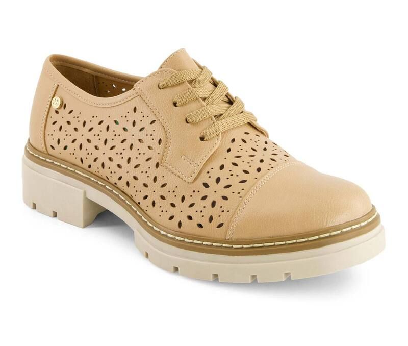 アンドレア レディース シューズ オックスフォード Andrea Womens Classic Oxfords 65384 Beige ベージュ