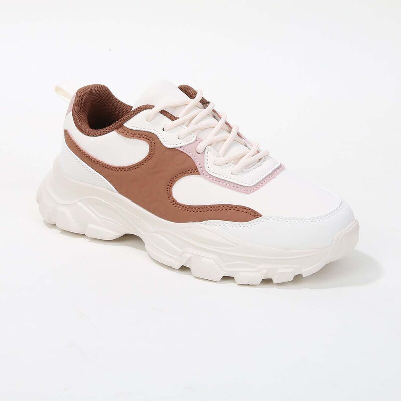 バーネス レディース シューズ スニーカー BERNESS Lidia Mixed Material Sneakers Brown Multi ブラウン