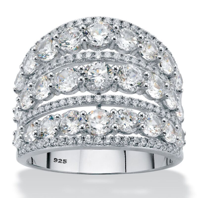 パームビーチジュエリー レディース アクセサリー リング PalmBeach Jewelry 523 Cttw925 Sterling Silveround Cubic Zirconia Openwo