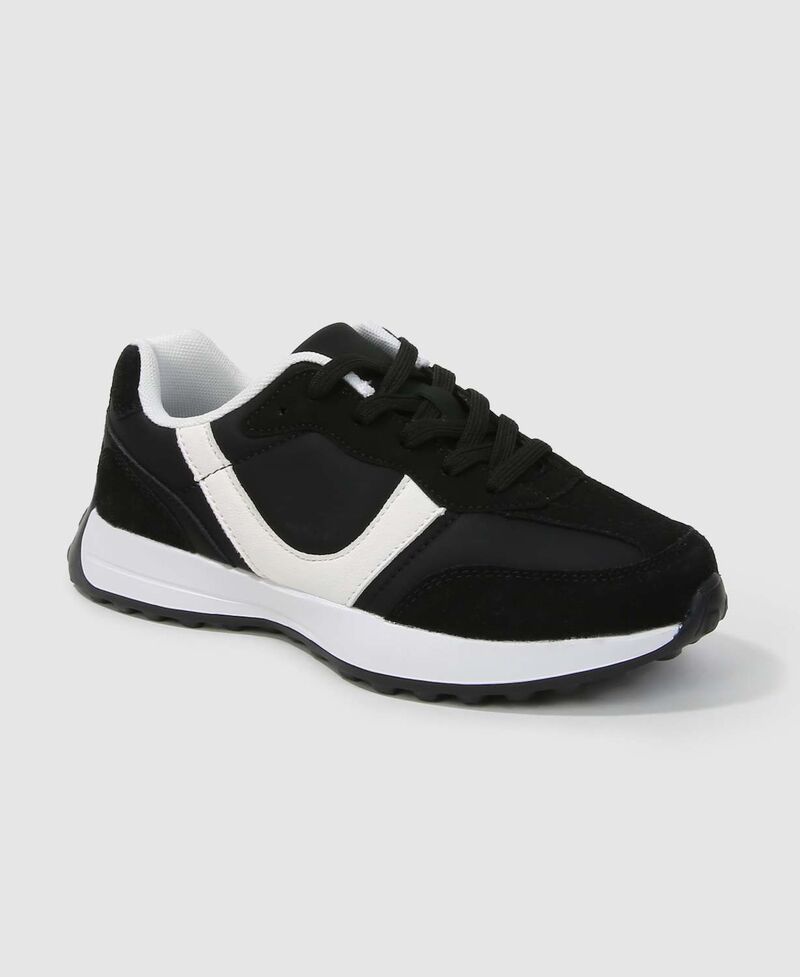 バーネス レディース シューズ スニーカー レース BERNESS Beyonce Retro LaceUp Sneakers Black ブラック