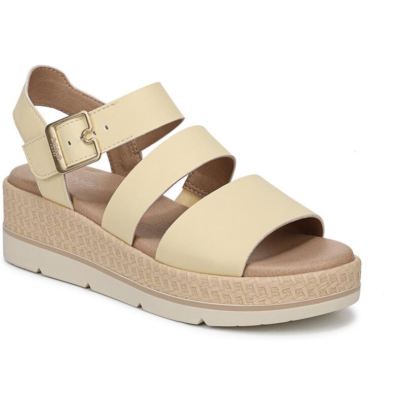 ドクター・ショール レディース シューズ サンダル プラットフォーム Dr Scholls Once Twice Womens Platform Sandals Butter Yellow イエロー