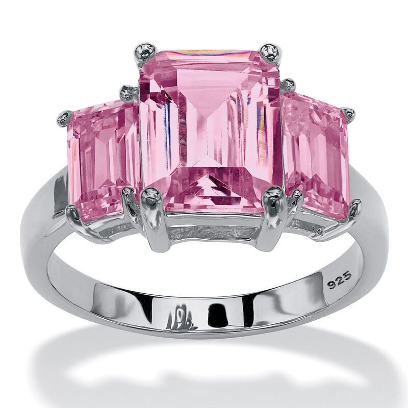 パームビーチジュエリー レディース アクセサリー リング PalmBeach Jewelry 925 Silver Simulated Birthstone 3Stone Ring June Alex